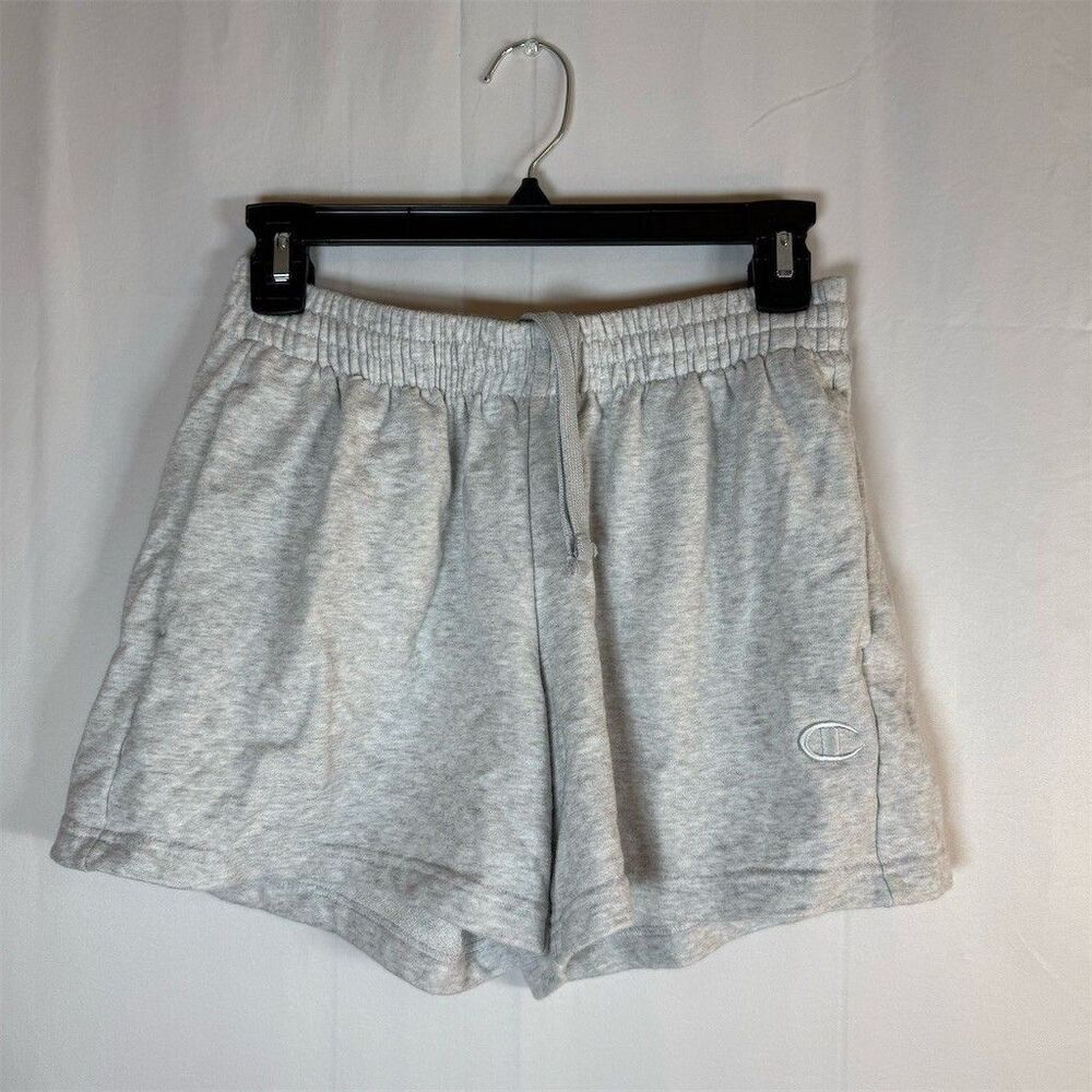 Champion Sweat Shorts Womens XS Gray Heather Elastic Waist Drawstring
